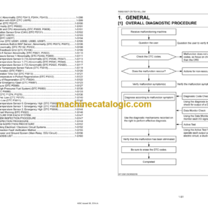 Kubota R085 (V2607-CR-TE4-WL) Diagnosis Manual