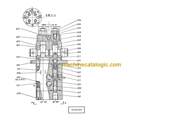 Hitachi KH70 KH100 KH150-2 PD7 Inner Parts Catalog