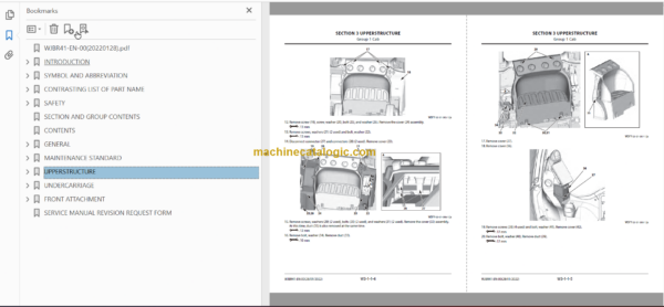 Hitachi ZX890LCH-7 ZX890LCR-7 Hydraulic Excavator Technical and Workshop Manual