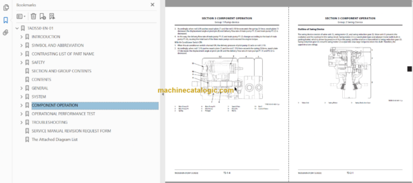 Hitachi ZX38U-6 Hydraulic Excavator Technical and Workshop Manual