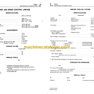 John Deere 440 440A and 440B Skidders Engine Manual