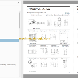 Hitachi EX8000-6 Hydraulic Excavator Technical and Assembly Procedure and Workshop Manual