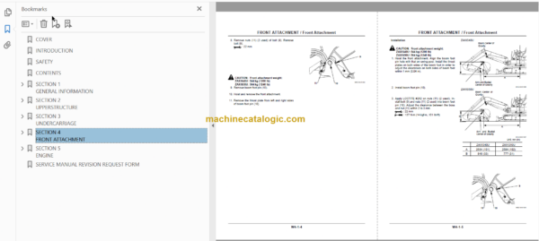 Hitachi ZX40U ZX50U Excavator Technical and Workshop Manual (Serial No. 007001 and up)