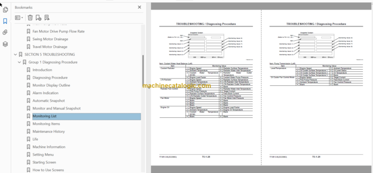 Hitachi EX8000-6 Hydraulic Excavator Technical and Assembly Procedure and Workshop Manual