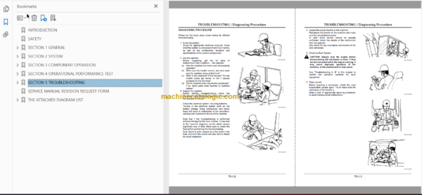 Hitachi ZX40U ZX50U Technical and Workshop Manual (Up to serial No. 007000)