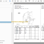 Hitachi ZX140W-5B Wheeled Excavator Parts Catalog & Engine and Equipment Components Parts Catalog