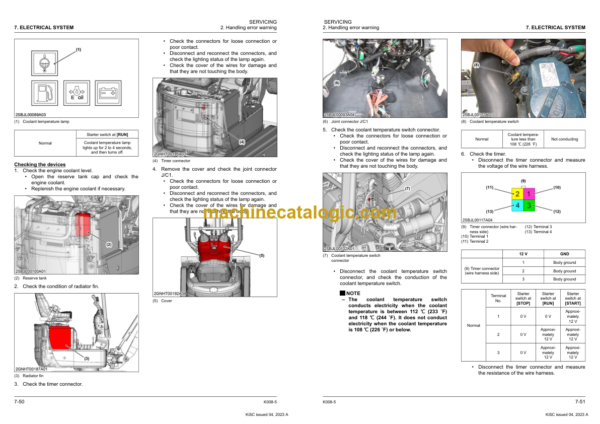 Kubota K008-5 Excavator Workshop Manual