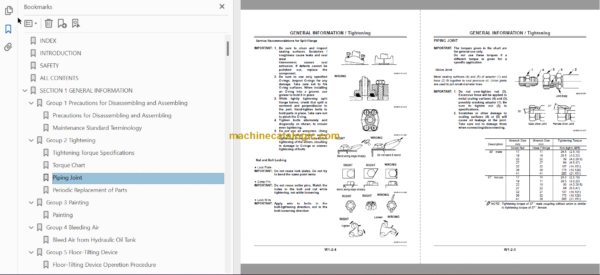 Hitachi ZX40U-2 ZX50U-2 Hydraulic Excavator Technical and Workshop Manual