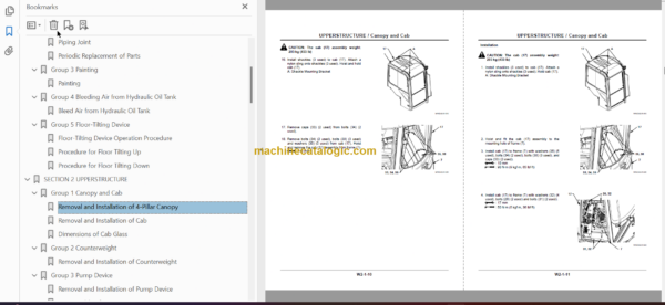 Hitachi ZX40U-3 ZX40U-3F ZX50U-3 ZX50U-3F Hydraulic Excavator Technical and Workshop Manual