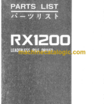 Hitachi RX1200 Parts Catalog
