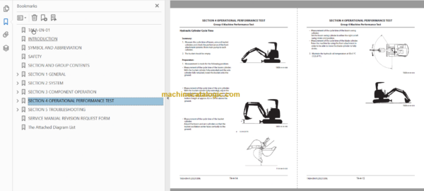 Hitachi ZX48U-5A Hydraulic Excavator Technical and Workshop Manual