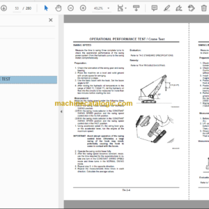 Hitachi CX900 Crawler Crane Technical and Workshop Manual