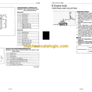 Kubota KX61-3 KX71-3 Excavator Workshop Manual