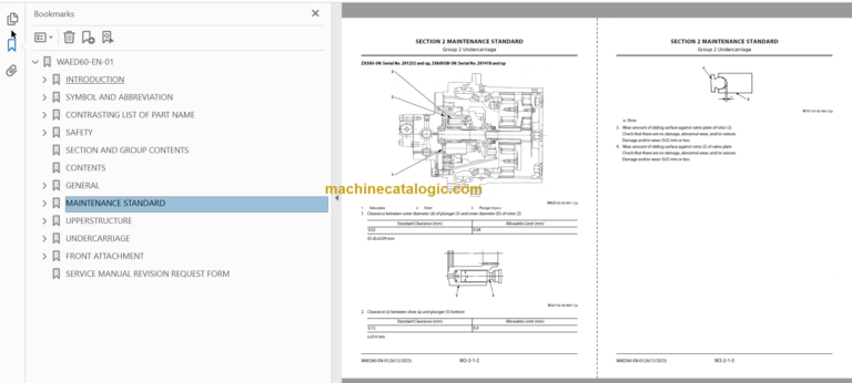 Hitachi ZX50U-5N Hydraulic Excavator Technical and Workshop Manual