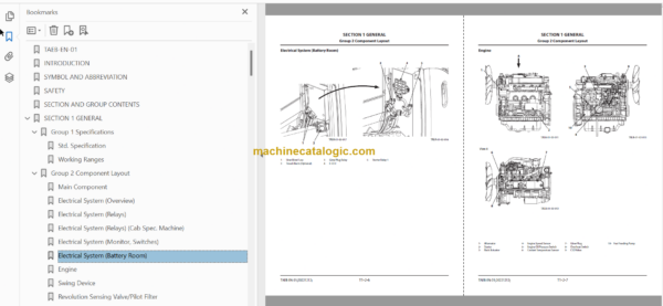 Hitachi ZX55U-5A Hydraulic Excavator Technical and Workshop Manual