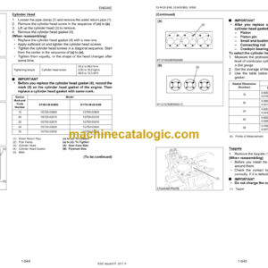 Kubota 03-M-DI-E4B SERIES 03-M-E4BG SERIES Workshop Manual