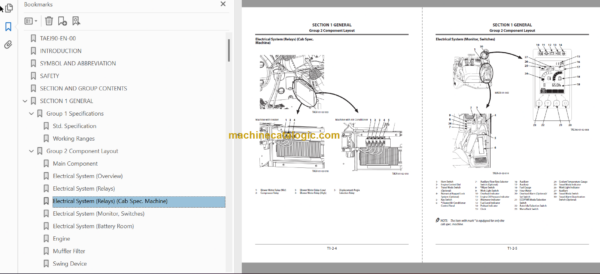 Hitachi ZX55U-5B Hydraulic Excavator Technical and Workshop Manual