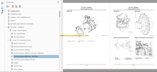 Hitachi ZX55U-5B Hydraulic Excavator Technical and Workshop Manual