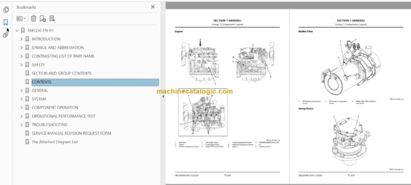 Hitachi ZX55U-6 Hydraulic Excavator Technical and Workshop Manual