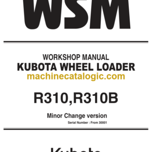 Kubota KX080-4 Excavator Workshop Manual