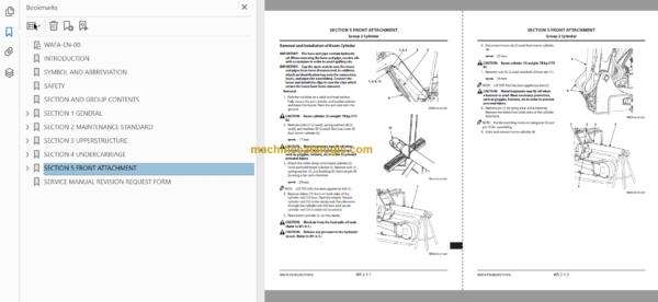 Hitachi ZX65USB-5A Hydraulic Excavator Technical and Workshop Manual