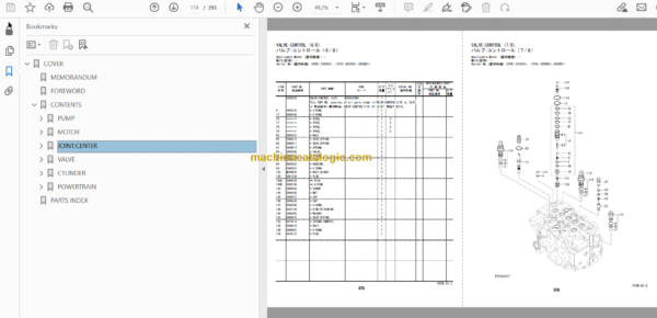 Hitachi ZX145W-3 Wheeled Excavator Parts Catalog & Equipment Components Parts Catalog