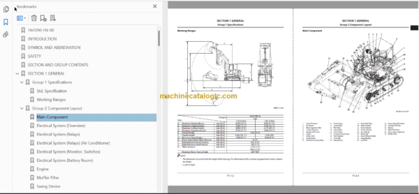 Hitachi ZX65USB-5B Hydraulic Excavator Technical and Workshop Manual