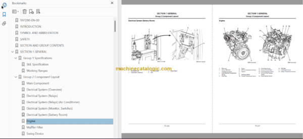 Hitachi ZX65USB-5B Hydraulic Excavator Technical and Workshop Manual