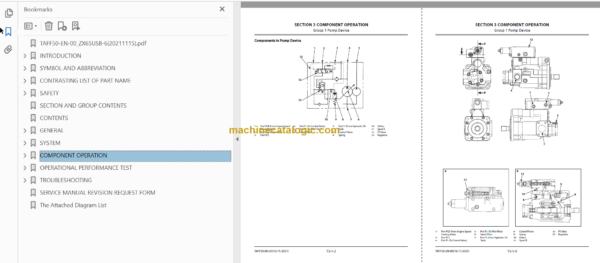 Hitachi ZX65USB-6 Hydraulic Excavator Technical and Workshop Manual