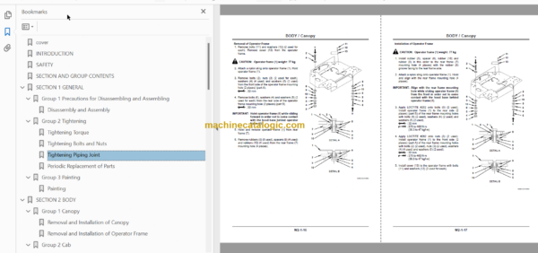 Hitachi ZW30 ZW40 ZW50 Wheel Loader Technical and Workshop Manual