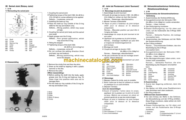 Kubota U10 U20 U35 U45 Excavator Workshop Manual