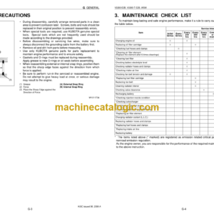 Kubota V3300-E2B V3300-T-E2B Diesel Engine Workshop Manual