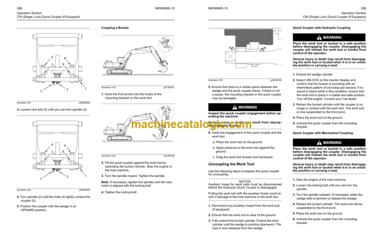 Cat 301.5 301.6 301.7 CR 301.8 302 CR Mini Hydraulic Excavators Operation and Maintenance Manual