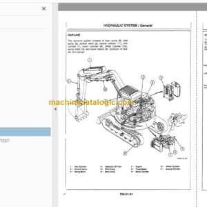 Hitachi EX75UR Hydraulic Excavator Service Manual