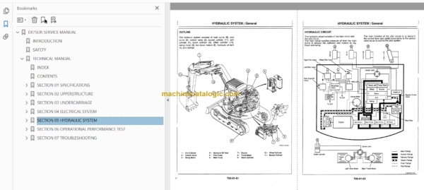 Hitachi EX75UR Workshop Manual