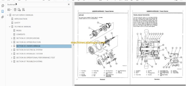 Hitachi EX75UR Workshop Manual