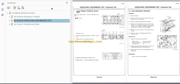 Hitachi EX100-2 Workshop Manual