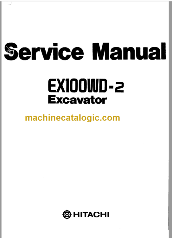 Hitachi EX100WD-2 Service Manual