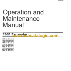 CAT 336E Operation and Maintenance Manual