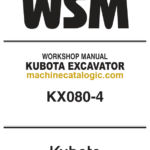Kubota U35-3 Excavator Book Code 97899-60580 Workshop Manual