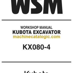 Kubota U35-3 Excavator Book Code 97899-60580 Workshop Manual