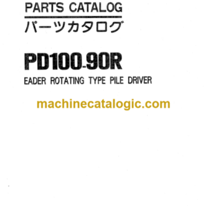 Hitachi PD100_90R EADER ROTATING TYPE PILE DRIVER Parts Catalog