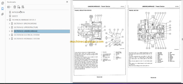 Hitachi EX120-2 Workshop Manual