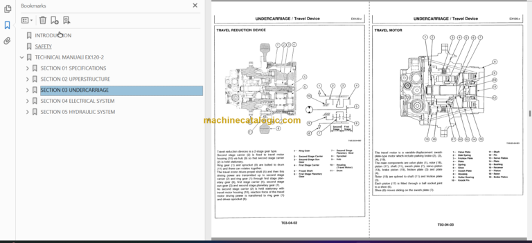 Hitachi EX120-2 Workshop Manual