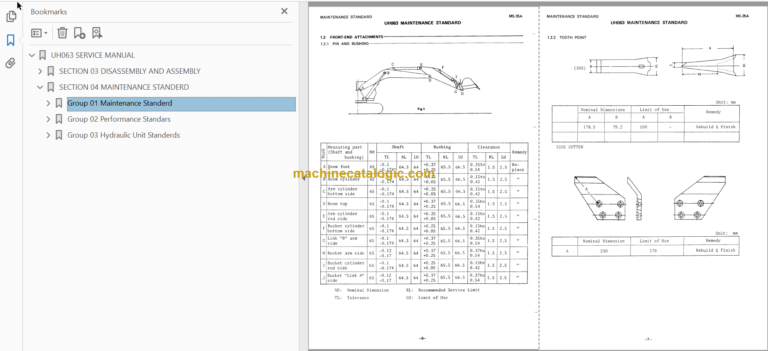 Hitachi UH063 Service Manual