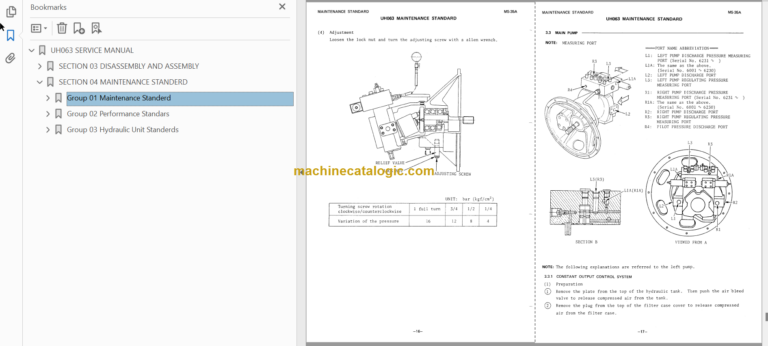 Hitachi UH063 Service Manual