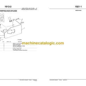 John Deere 570B MOTOR GRADER Parts Catalog