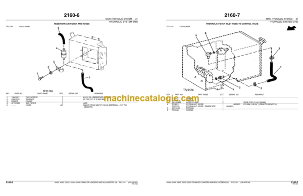 John Deere 450G 455G 550G 555G 650G CRAWLER LDR-DOZER Parts Catalog