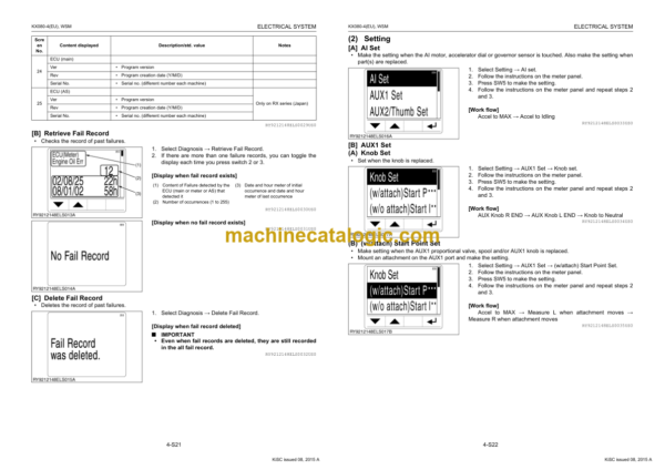 Kubota U35-3 Excavator Book Code 97899-60580 Workshop Manual