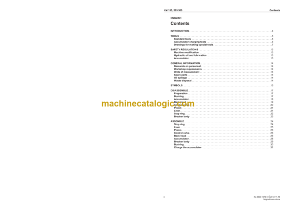 Kubota Overhauling instruction of 155 205 305 Workshop Manual